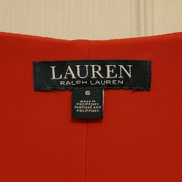Sexy Ralph Lauren Red Knee-Length Dress (6) - Picture 4 of 4